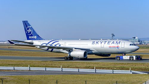 China Southern Airlines Airbus A330 in Skyteam livery.