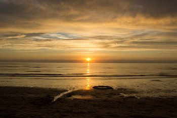 zonsondergang nadert zijn einde