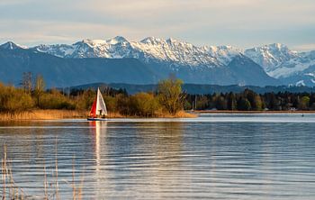 Coucher de soleil sur le lac Starnberg