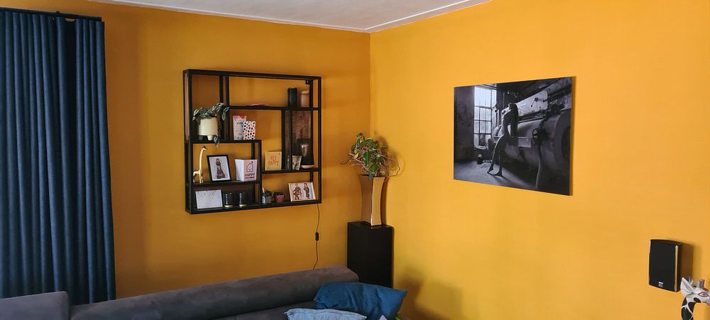 Artistic nude urban location low-key in black  by Arjan Groot 