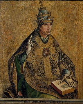Pedro Berruguete, Heiliger Gregor der Papst - 1495