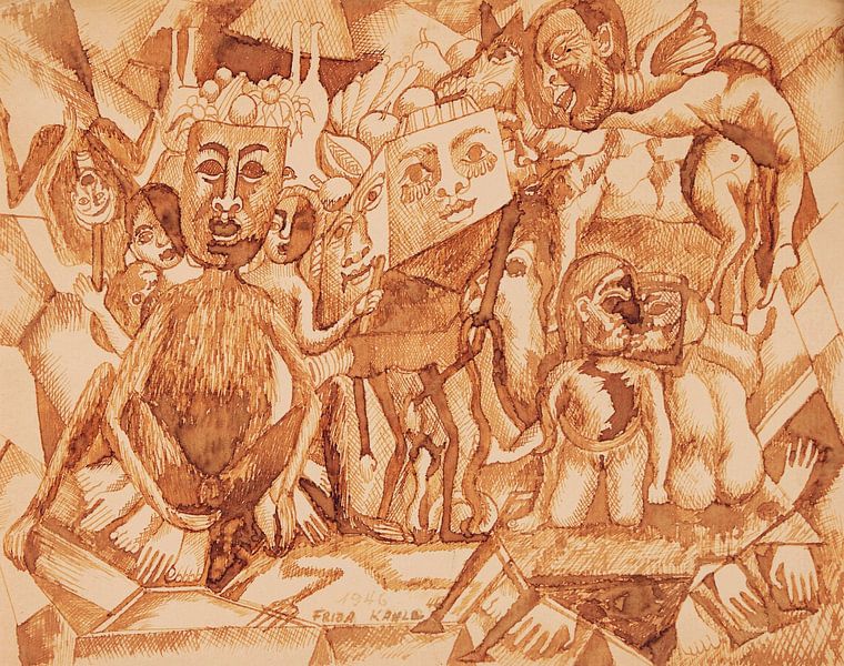 Frida, Masks (Carma I), 1946 by Atelier Liesjes