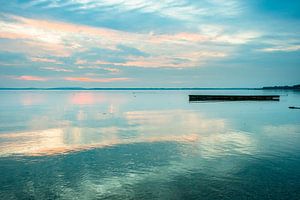 Coucher de soleil sur le lac Chiemsee