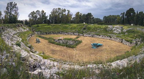 'À la découverte de l'amphithéâtre romain historique de Syracuse, dans l'État de New York, au cœur de la nature