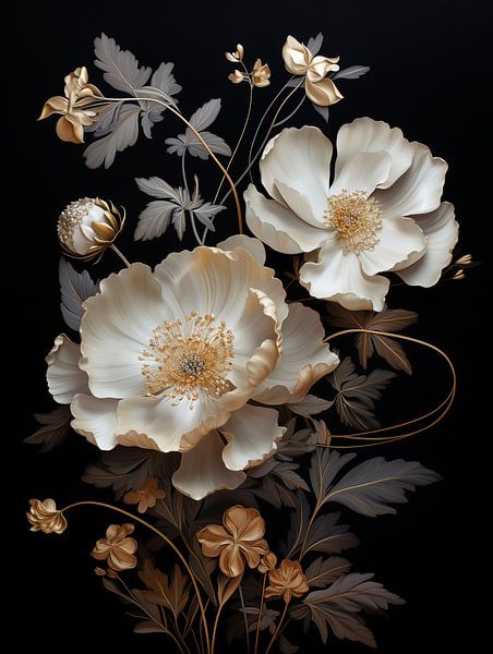 White flowers by Bianca ter Riet