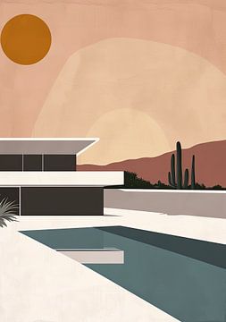 Bauhaus Poster Kunstdruk Ontwerp Architectuur van Niklas Maximilian