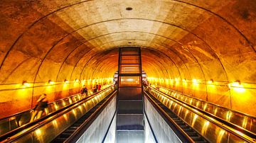 Roltrap in de Washington DC metro by Arjan Schalken