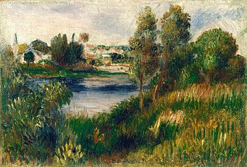 Landschap bij Vetheuil, Pierre-Auguste Renoir