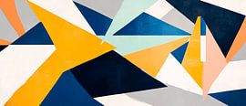 Abstract geometry in bold colours by Poster Art Shop
