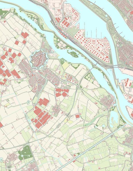 Map of Brielle by Rebel Ontwerp