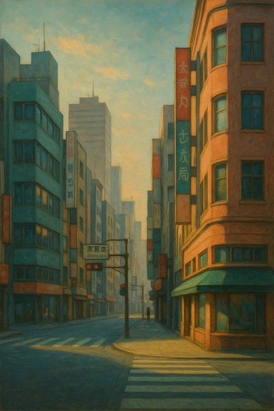 Morgenlicht über Tokios Straßen von Travel Shop