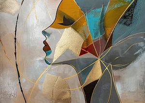 Peinture de portrait moderne | Silent Echoes