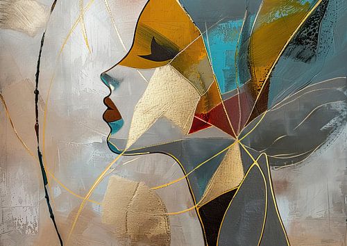 Peinture de portrait moderne | Silent Echoes