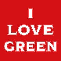 J'aime le vert (en rouge)