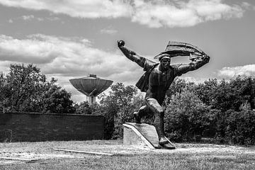Memento park in Boedapest met communistische beelden van Eric van Nieuwland