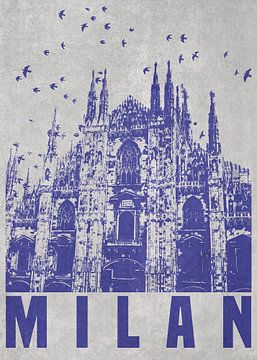 De kathedraal van Milaan van DEN Vector
