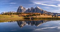 Autumn on the Alpe di Siusi in South Tyrol by Achim Thomae thumbnail