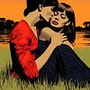 Sunset Embrace: A Tapestry of Love by Beeld Creaties Ed Steenhoek | Photography and Artificial Images