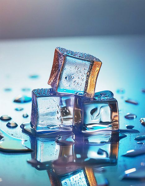 Ice cubes for the summer by Mustafa Kurnaz