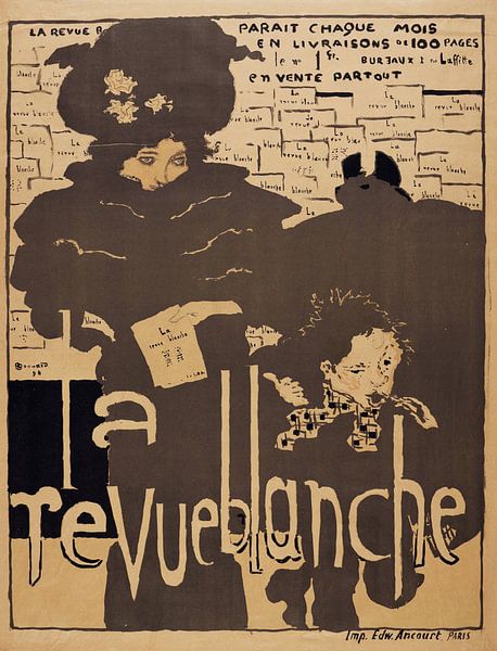 La revue blanche - Pierre Bonnard, 1894 litho by Atelier Liesjes
