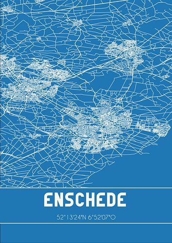 Blaupause | Karte | Enschede (Overijssel)
