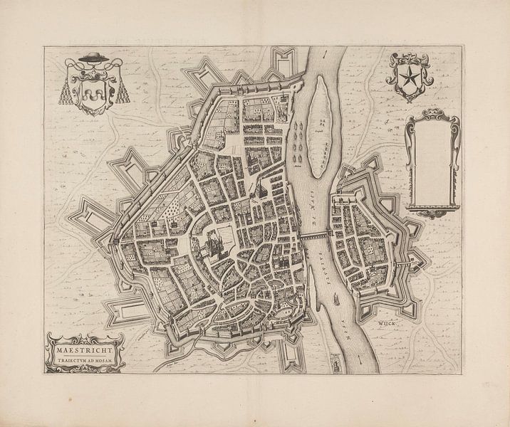Map of Maastricht from 1652 by Marieke de Koning