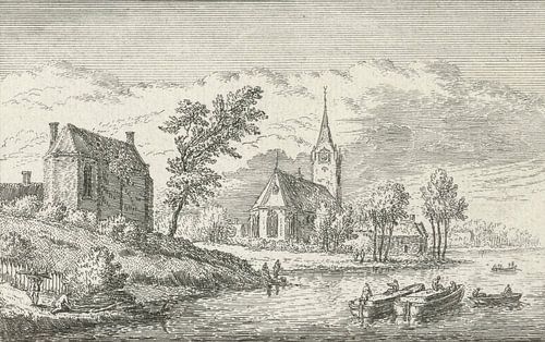 Abraham Rademaker, Vue de Tienhoven, 1620,