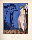 Jugendstil Vintage tijdschrift cover Gazette Bon Ton, 1920 van Martin Stevens thumbnail