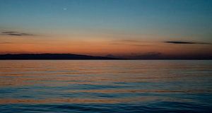 Panoramischer Sonnenuntergang