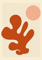 Vintage gebrand oranje Matisse