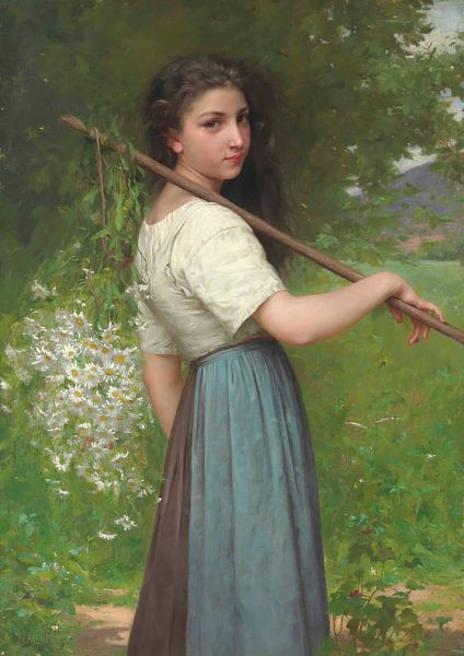 Cueillette des marguerites, Jules-Cyrille Cavé par Des maîtres magistraux