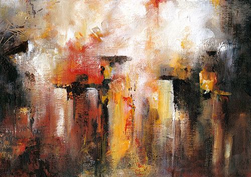 Orange Lights van MK Abstrakt