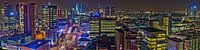 Rotterdamer Stadtzentrum Nachtpanorama