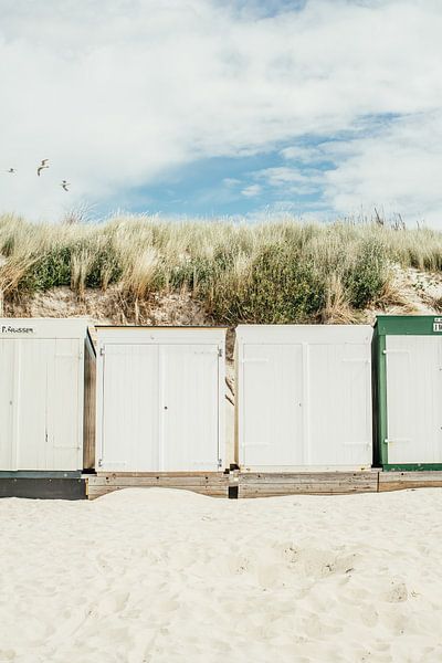 Beach cottages in Zoutelande by Patrycja Polechonska