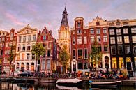 Kloveniersburgwal 50 Amsterdam in the evening by Hendrik-Jan Kornelis thumbnail