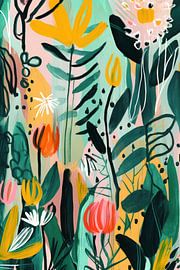 Champ de fleurs colorées sur Treechild