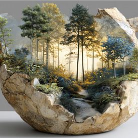 Forest in vase jug panorama by TheXclusive Art