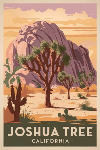 Joshua Tree, California by Poster Art Shop