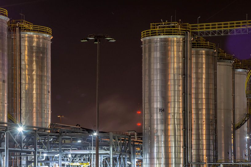 Industrie bij nacht, industry by night par Erik Snoey
