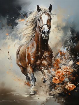 Pferd & Blume_4 von Bianca Bakkenist
