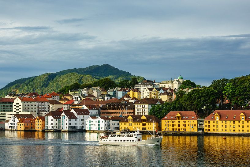 Blick auf die Stadt Bergen in Norwegen von Rico Ködder