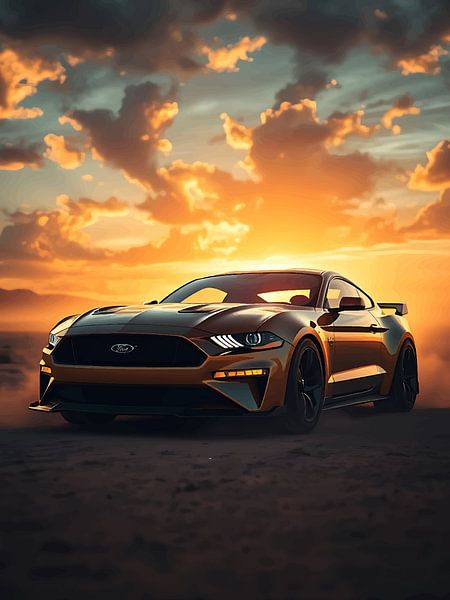 Sonnenuntergangs-Rennfahrer von rendy okta