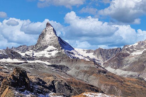 Cumulus clouds on the Matterhorn