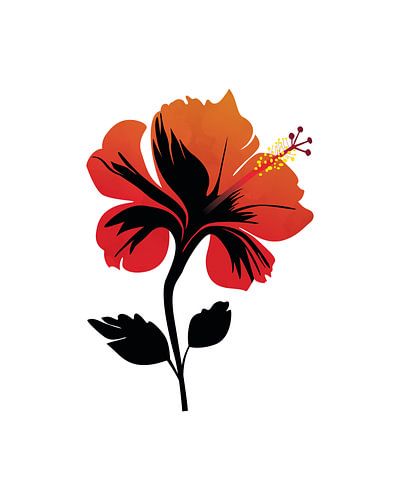Abstracte hibiscus