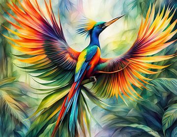 Prachtige vogels van de wereld - Paradijsvogels van Johannas Art Creations