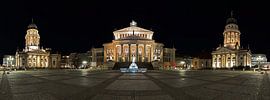 Gendarmenmarkt Berlin Panorama bei Nacht von Frank Herrmann
