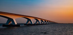 Die Zeelandbrug im Panorama, Zeeland (Niederlande)