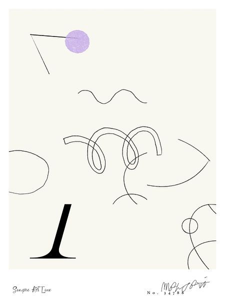Simple Art Line No 62 von Treechild