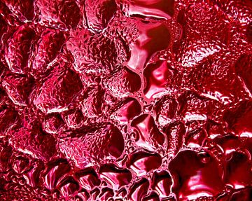 Herds II (gouttes de condensation dans le rouge pourpre) sur Caroline Lichthart