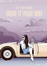 Its your road, drive it your way van Studio Picot Art thumbnail